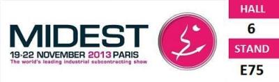 Wir nehmen an der Midest 2013 Sub-Industry Fair teil.