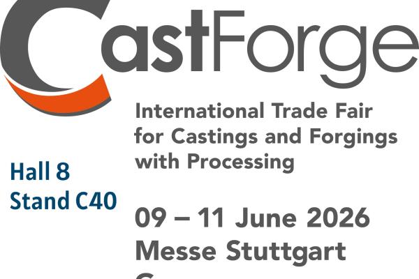 Wir freuen uns, Sie an unserem Stand auf der Castforge Messe begrüßen zu dürfen.